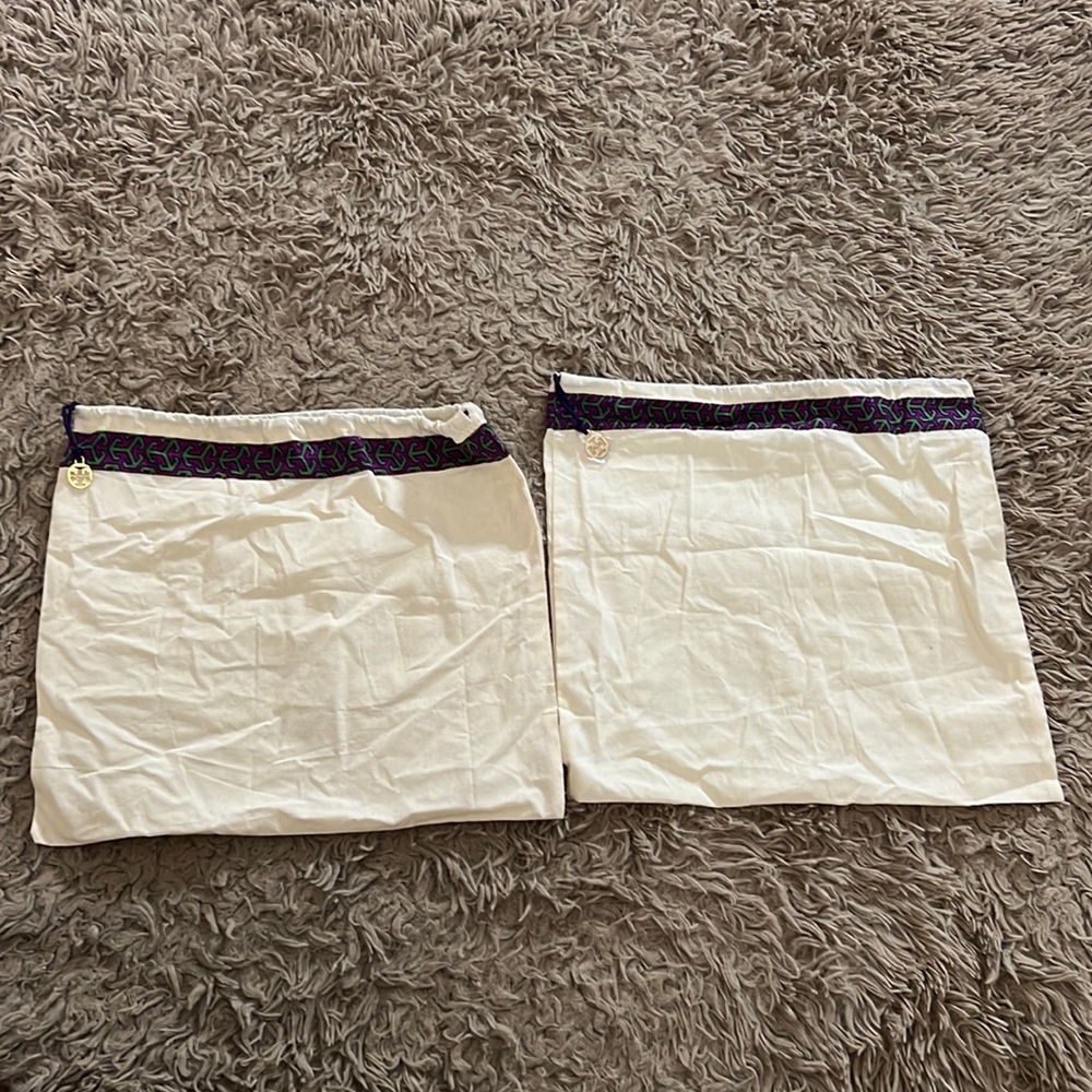 Tory Burch Dust Bag Cream With Metal Logo